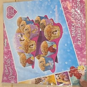 Disney Princess Cupcake Snack Stand 9"  Birthday Party Cinderella Ariel …